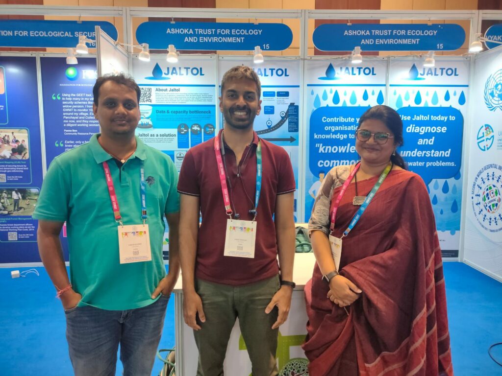 (From left) Dr Ashish Sinha, Craig Dsouza and Lakshmi Pranuti Choppakatla at UNWGIC.