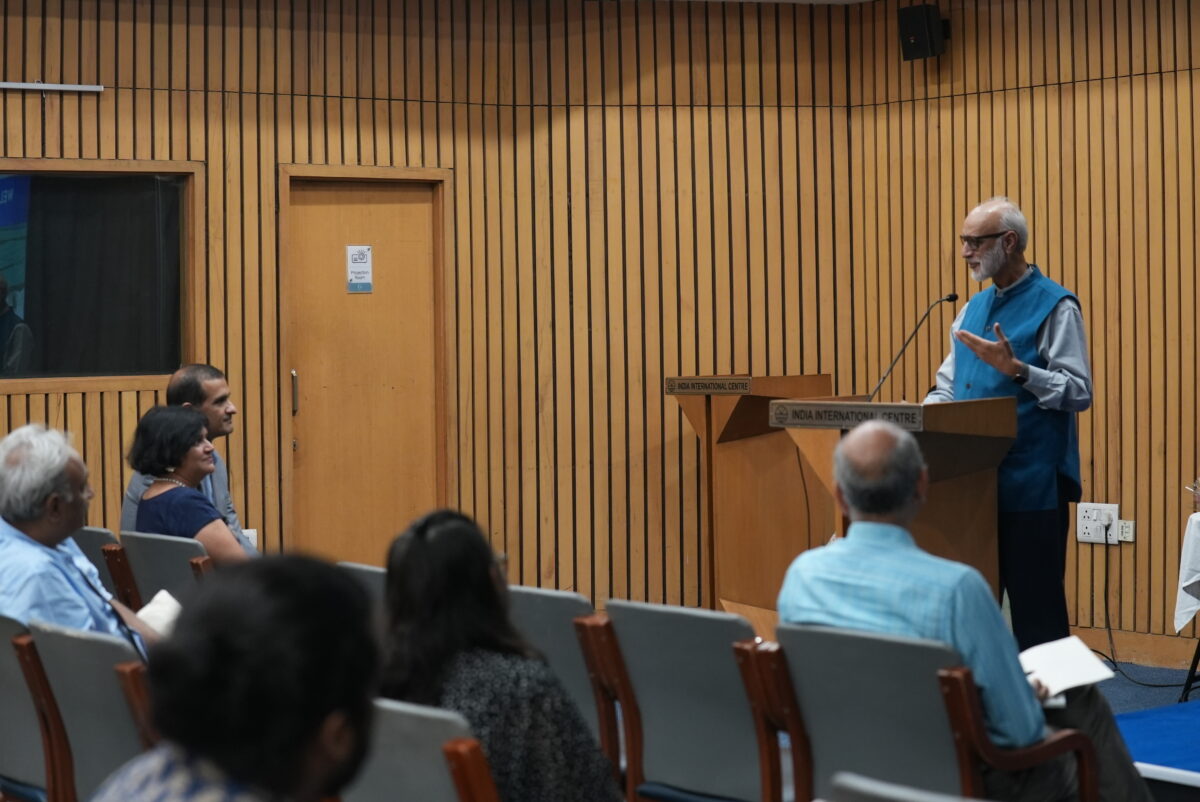 Dr Ashok Gulati, leading agricultural economist and Distinguished Professor at the Indian Council for Research on International Economic Relations (ICRIER) delivers the keynote address at India International Centre on July 26.