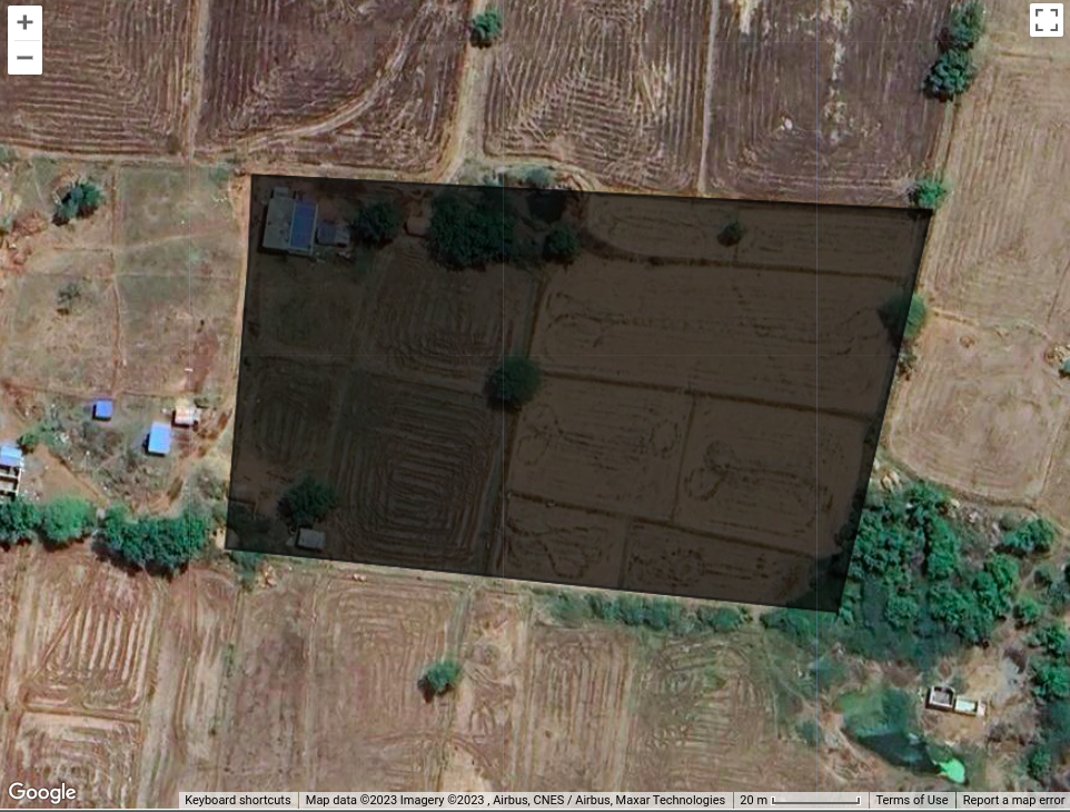 Land use map: A double cropping field in Raichur
