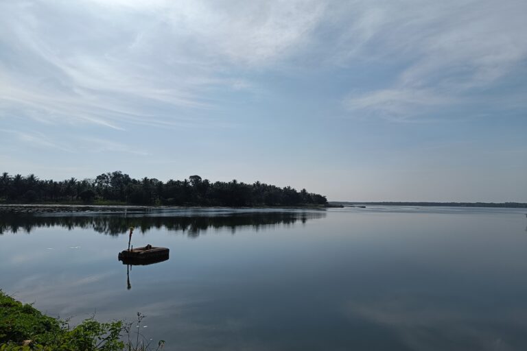 View of the Nonavinakere lake in Karnataka, India. Photo by Partik Kumar