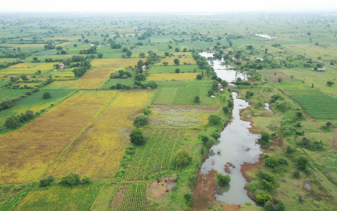 An aerial view of Jalna in Marathwada.