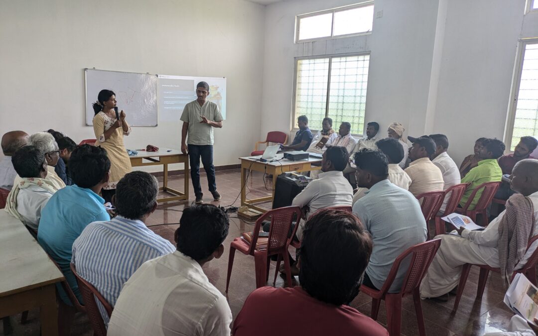 The WELL Labs and Prarambha teams conducting the community hydrologist programme in Raichur.