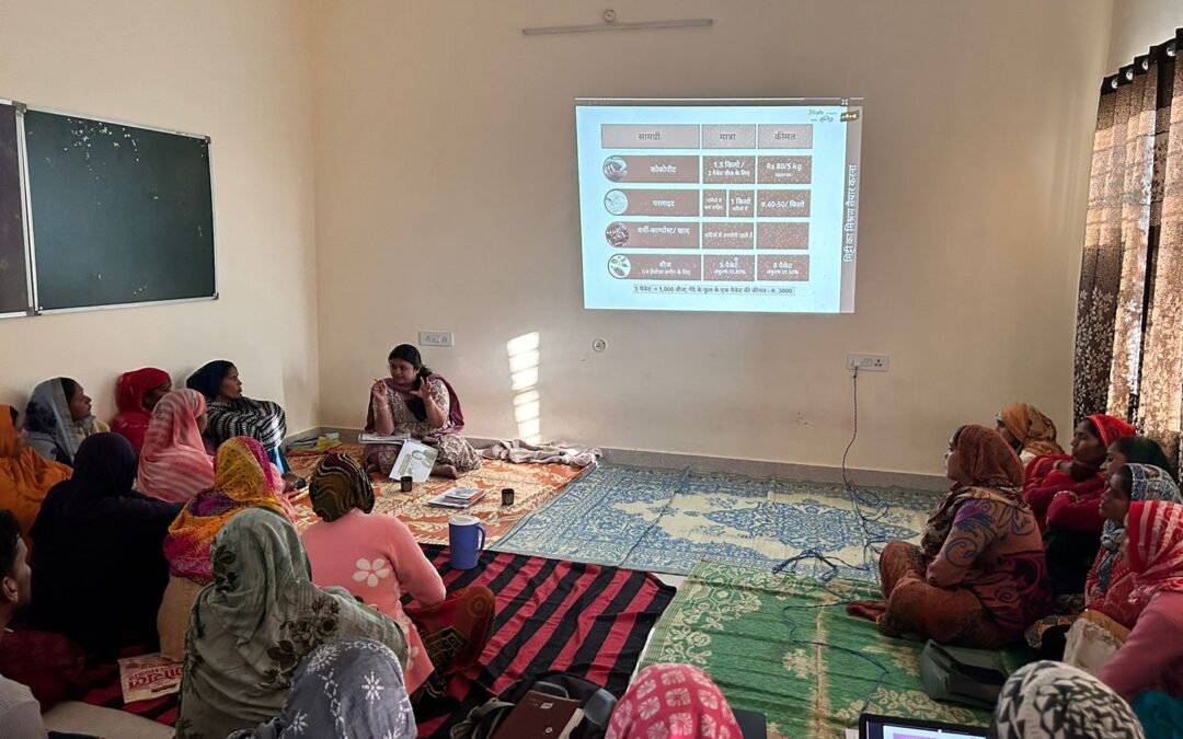 A group of women sitting together in a room.