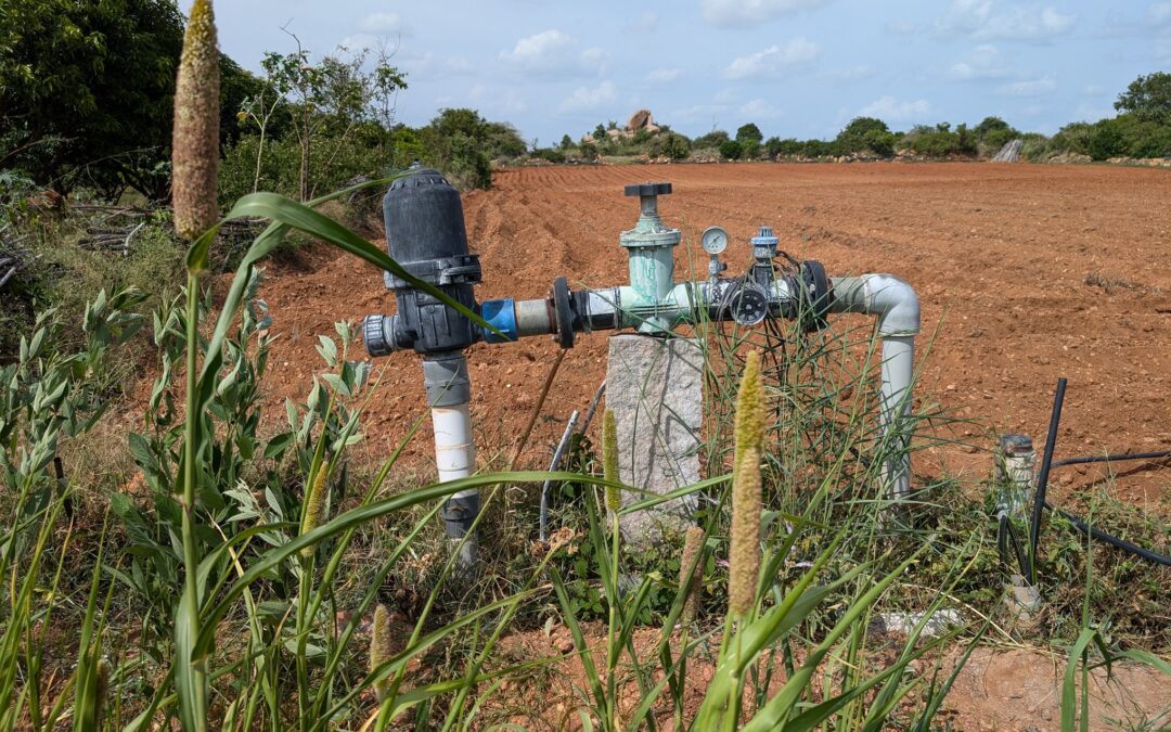 A borewell connected to a local piped network in Kadiri, Andhra Pradesh