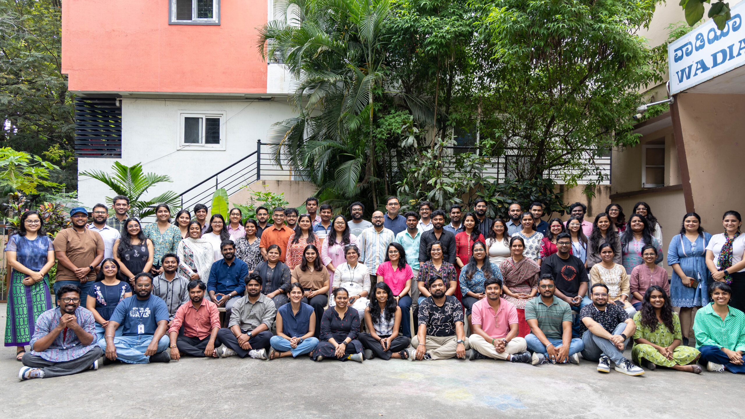 An image of all employees of WELL Labs facing the camera.