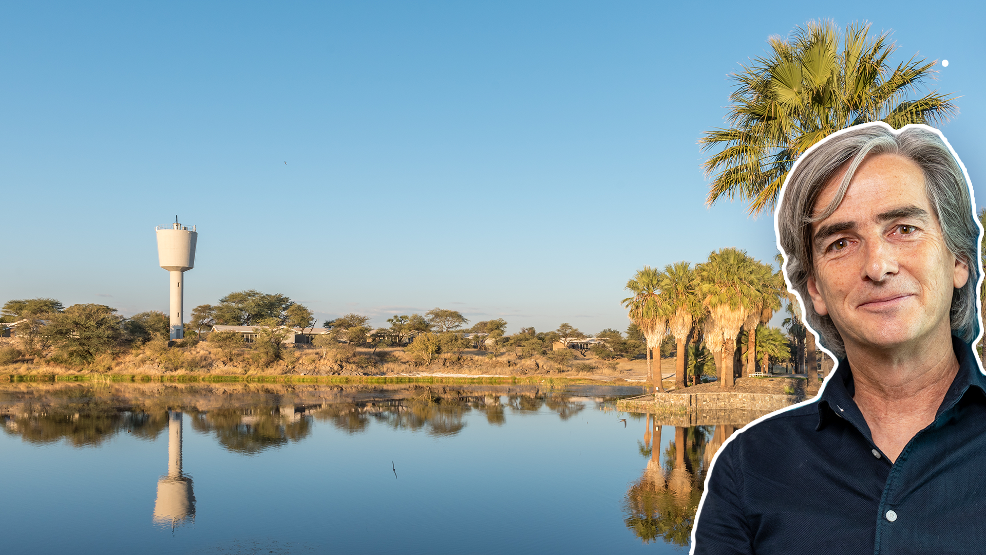 Esha Zaveri in the foreground, overlaid on a paddy field where a farmer sprays fertilizer or pesticide, symbolizing agriculture, water pollution, and nitrogen management.