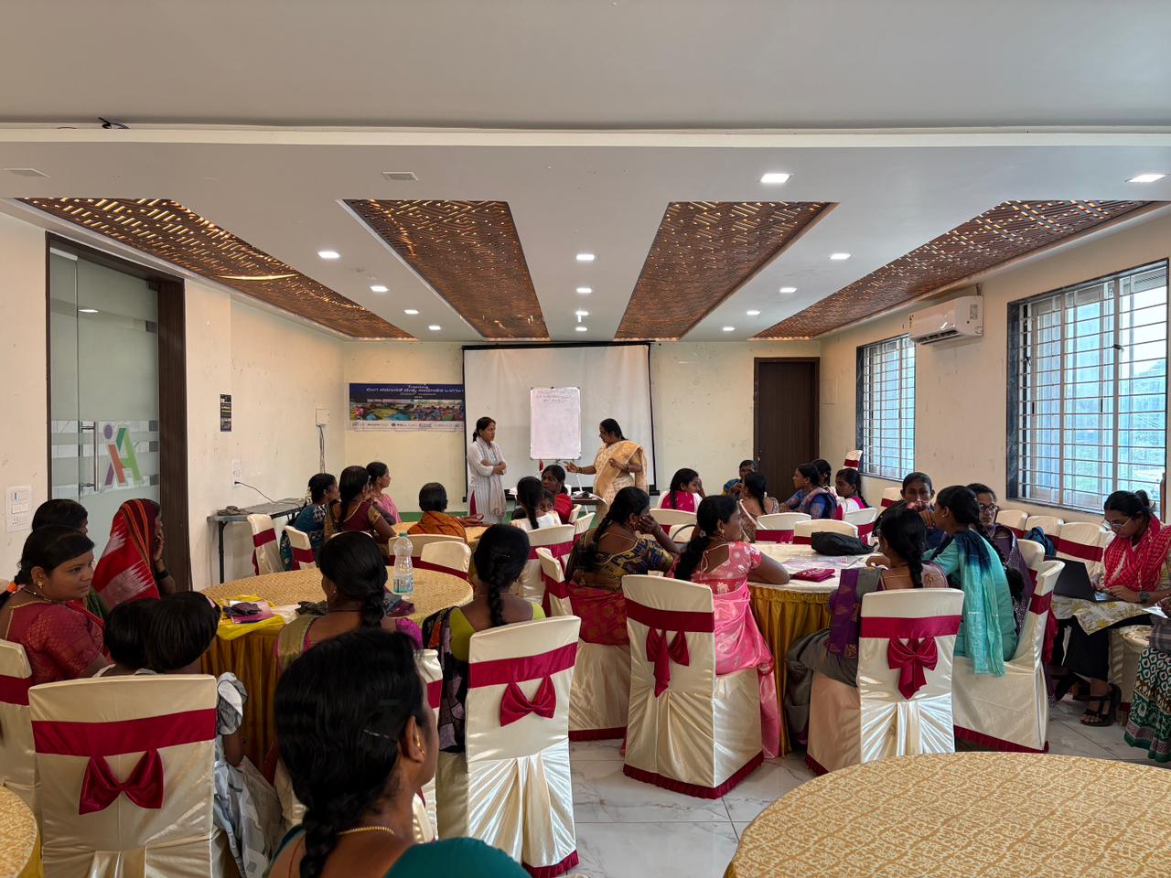 A still from the Leadership Training session conducted by WELL Labs, in collaboration with IWWAGE.